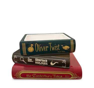 Sherlock Stacked Book Planter