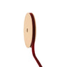 Bordeaux velvet ribbon on wooden spool, 3/8in wide, 10yd, La Ribbons