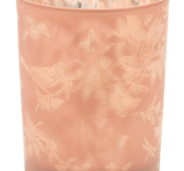Melrose Glass Pink Candle Holder (2 Sizes) - Uncategorized Merchandise