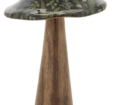 Melrose Wood Floral Mushroom (2 Sizes) - Uncategorized Merchandise
