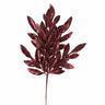Direct Export Glitter Bay Leaf Spray Burgundy 23" - Artificial Non-Flowering Plants Silk