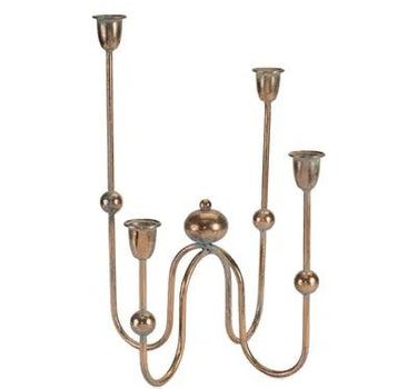 Iron Taper Candle Holder 17”H