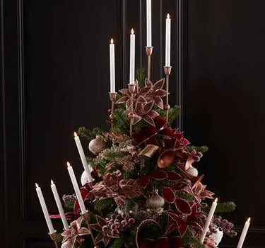 Iron Taper Candle Holder 17”H