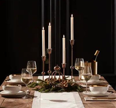 Iron Taper Candle Holder 17”H