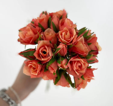 Le Fleur Rose Bundle Peach 12" - Uncategorized Silk