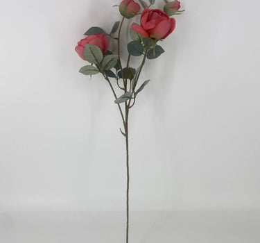 Supreme Rose Spray Red 28" - Artificial Flowering Plants Silk