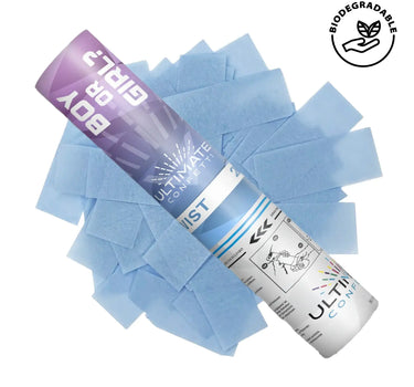 Wholesale Gift Experts Gender Reveal Confetti Cannon 12" - Baby Blue - Confetti Merchandise