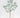 Glitter Apple Leaf Spray Light Blue 24''