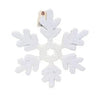 Supreme White Glitter/Sequin Snowflake 15" - Holiday Ornaments Merchandise
