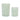 Melrose Glass Frosted Sage Candle Holder set of 2 in two sizes