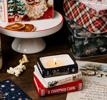 Holiday Classics Stacked Books Candle