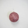 Supreme Glitter Ball Ornament Pink (Box of 2) 6"D - Holiday Ornaments Merchandise