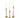 Gold Aluminum Taper Candle Holder (3 Sizes)