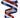 Red, White, and Blue Glitter Striped Ribbon 1.5" x 10 Yd