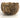 Ceramic Fossil Planter 6.5"H x 9"D