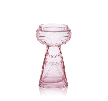 Diamond Star Pink Angel Shaped Glass Vase 4.3"D x 7.1"H - Vases Merchandise