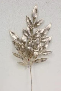 Supreme Bay Leaf Spray Champagne 26.5" - Artificial Non-Flowering Plants Silk