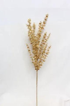 Supreme Eucalyptus Spray Gold 28" - Artificial Non-Flowering Plants Silk