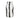 Black/White Striped Glass Vase 6"W x 12"H