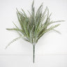 Supreme Grass Bush Grey-Green 18" - Artificial Non-Flowering Plants Silk