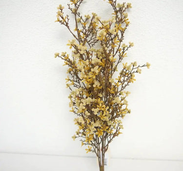 Supreme Mimosa Bush Beige 20" - Artificial Flowering Plants Silk