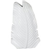 Deco Marché White Ceramic Palm Tree Curved Leaf Vase 10" X 4" X 15" - Vases Merchandise