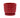 Napco Ceramic Red Prism Planter with Saucer 4" x 4.75" - Merchandise