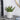 A&B Silver and White Zigzag Planter 5.5" x 5.5" - Planters Merchandise