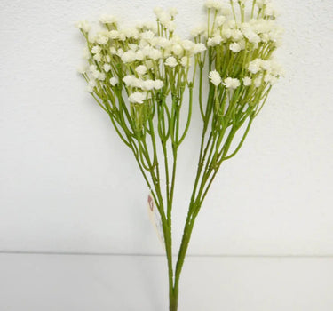 Supreme Gypsophia Spray White 15" - Artificial Flowering Plants Silk