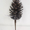 Supreme Pine Cone Pick 13" - Artificial Non-Flowering Plants Silk