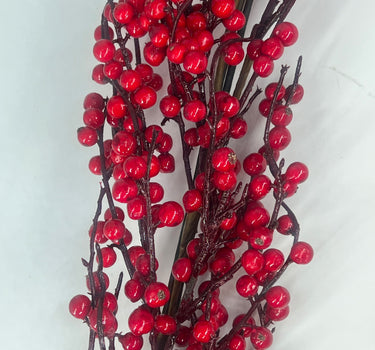 Le Fleur Berry Garland Red - Uncategorized Silk