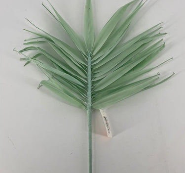 Supreme Fan Palm Spray 35'' Grey/Green - Artificial Non-Flowering Plants Silk