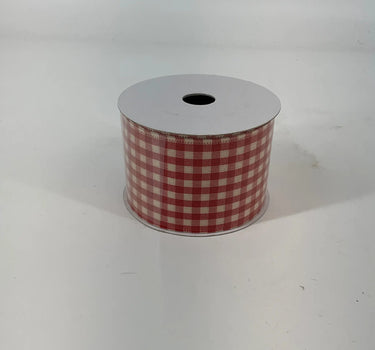 Jascotina Inc Orange Check Fall Ribbon 2.5"x10yd - Ribbons & Trim Merchandise