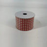 Jascotina Inc Orange Check Fall Ribbon 2.5"x10yd - Ribbons & Trim Merchandise