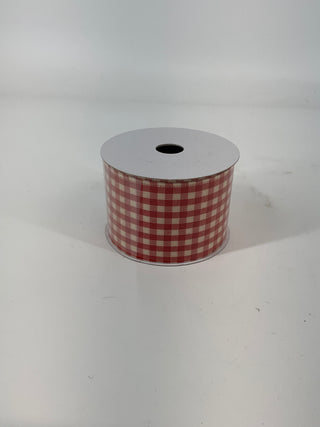 Orange Check Fall Ribbon  2.5"x10yd