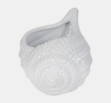 Sagebrook White Seashell Planter 6" x 10" x 7" - Merchandise