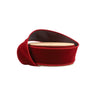 Bordeaux wired velvet ribbon, 1.5 in x 10 yd on spool