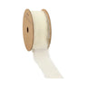 La Ribbons Frayed Edge Chiffon Ribbon Cream 1.5"W x 10yd - Velvet Ribbons Ribbon