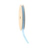 French Blue Velvet Ribbon by La Ribbons on a spool, 3/8 in x 10 yd