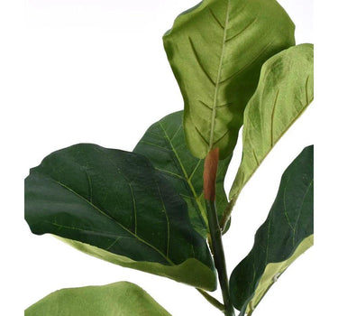 Direct Export Fiddle Leaf Spray Green 33" - Artificial Non-Flowering Plants Silk