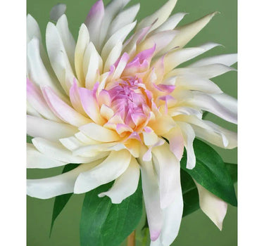 Direct Export Dahlia Stem Cream/Pink 27.5" - Artificial Flowering Plants Silk