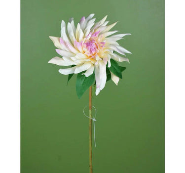 Direct Export Dahlia Stem Cream/Pink 27.5" - Artificial Flowering Plants Silk