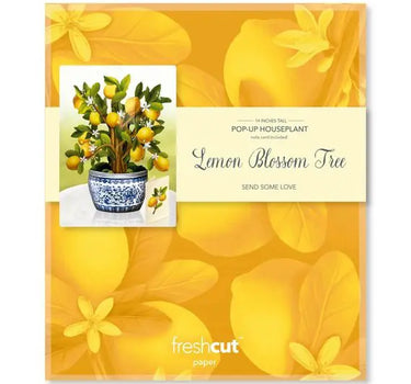 FreshCut Paper LLC Lemon Blossom Tree Pop-Up Greeting Card - Greeting Cards Merchandise