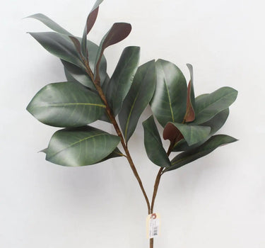 Supreme Magnolia Leaves Spray 35" - Artificial Non-Flowering Plants Silk