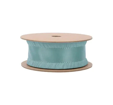 Celadon Ruffle Ribbon by La Ribbons, 1.5in wide x 10yd spool