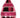 Direct Export Stripe Finial Ornament Pink/Red 7" - Holiday Ornaments Merchandise
