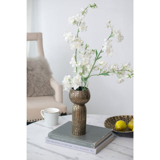 Flower Vase Antique Gold