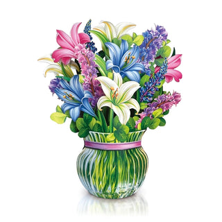 Mini Lillies & Lupines Pop-Up Greeting Card