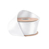 La Ribbons 2 1/2" Wired Shimmer Satin Ribbon, White with White Backing, 10 Yd - Satin Ribbons Ribbon