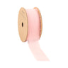 La Ribbons Frayed Edge Chiffon Ribbon Pink 1.5"W x 10yd - Velvet Ribbons Ribbon